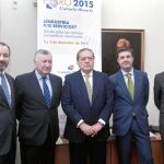 De izda. a dcha, Andrés Rodríguez-Pose, Juan López-Trigo, Vicente Boluda, José María Martínez y Francisco Pérez