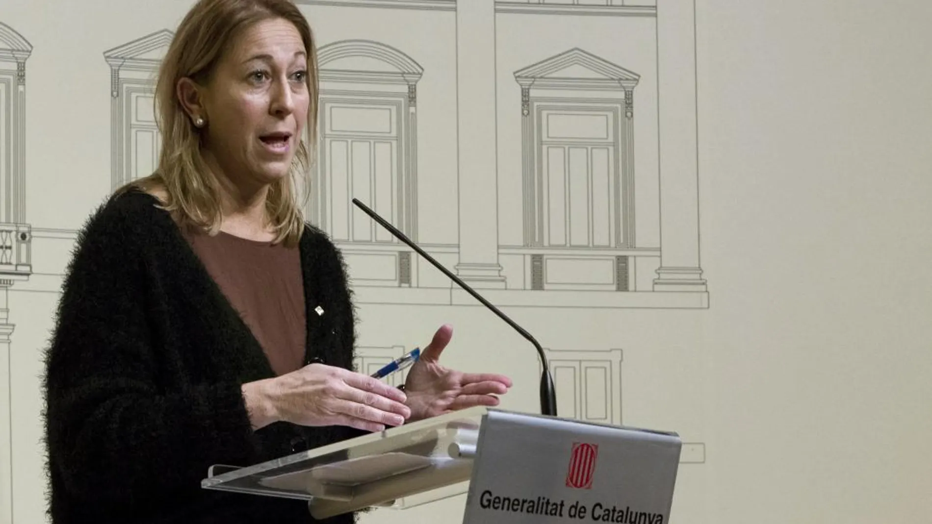 La consellera de Presidencia de la Generalitat de Cataluña y portavoz del Govern, Neus Munté.