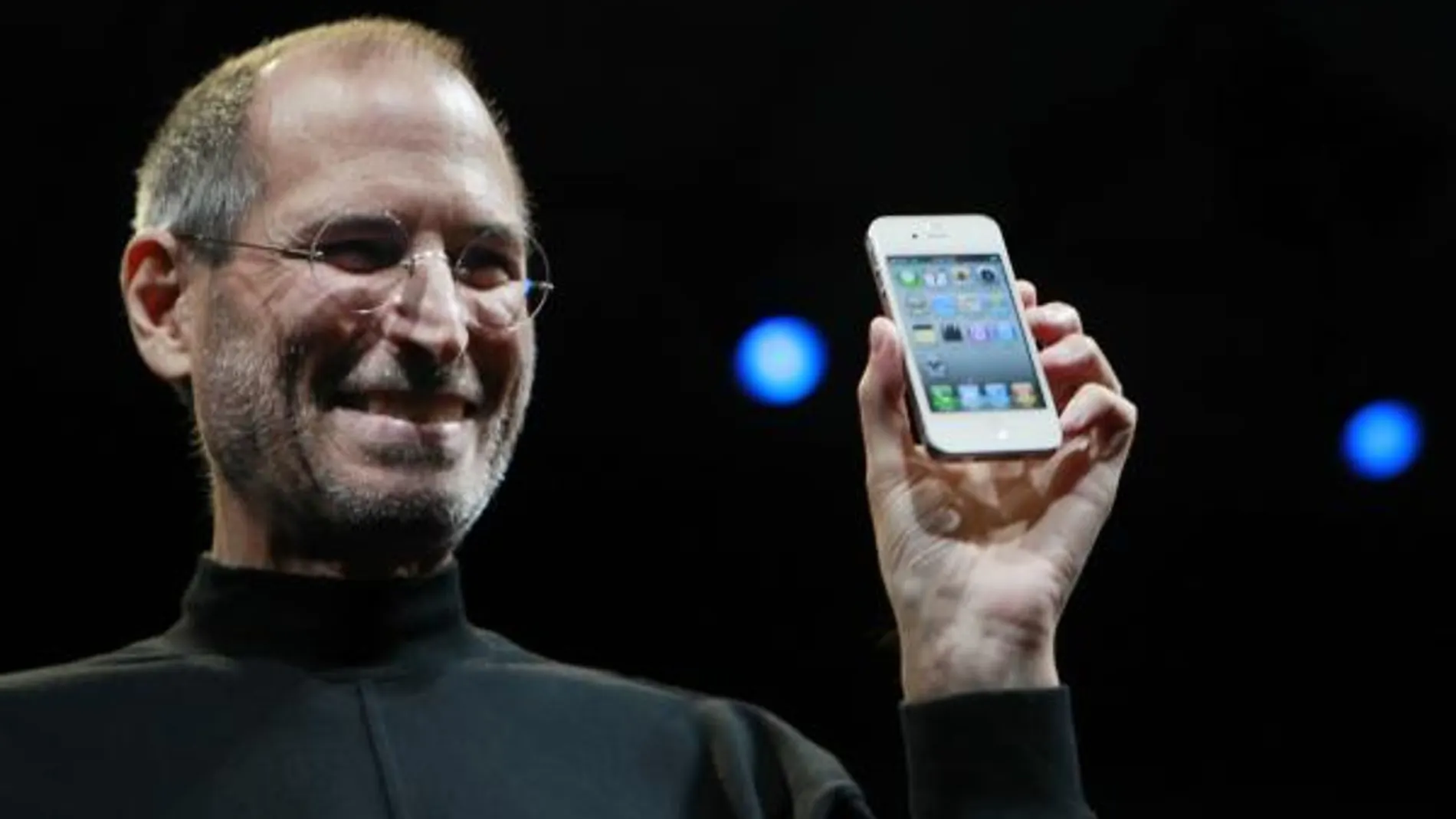 Steve Jobs en la presentación del nuevo iPhone