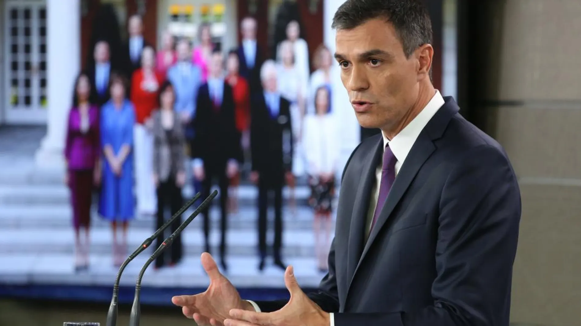 El presidente del Gobierno, Pedro Sánchez, hace balance de su gestión en el Ejecutivo justo antes del parón del mes de agosto / Foto: R. Mondelo