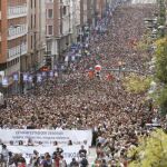 Gritos de «Independencia» en la marcha de Bilbao