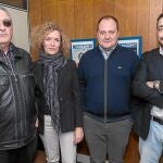 Antonio Vives, José Vives, Nieves Llorens y el redactor de LA RAZÓN, Toni Ramos