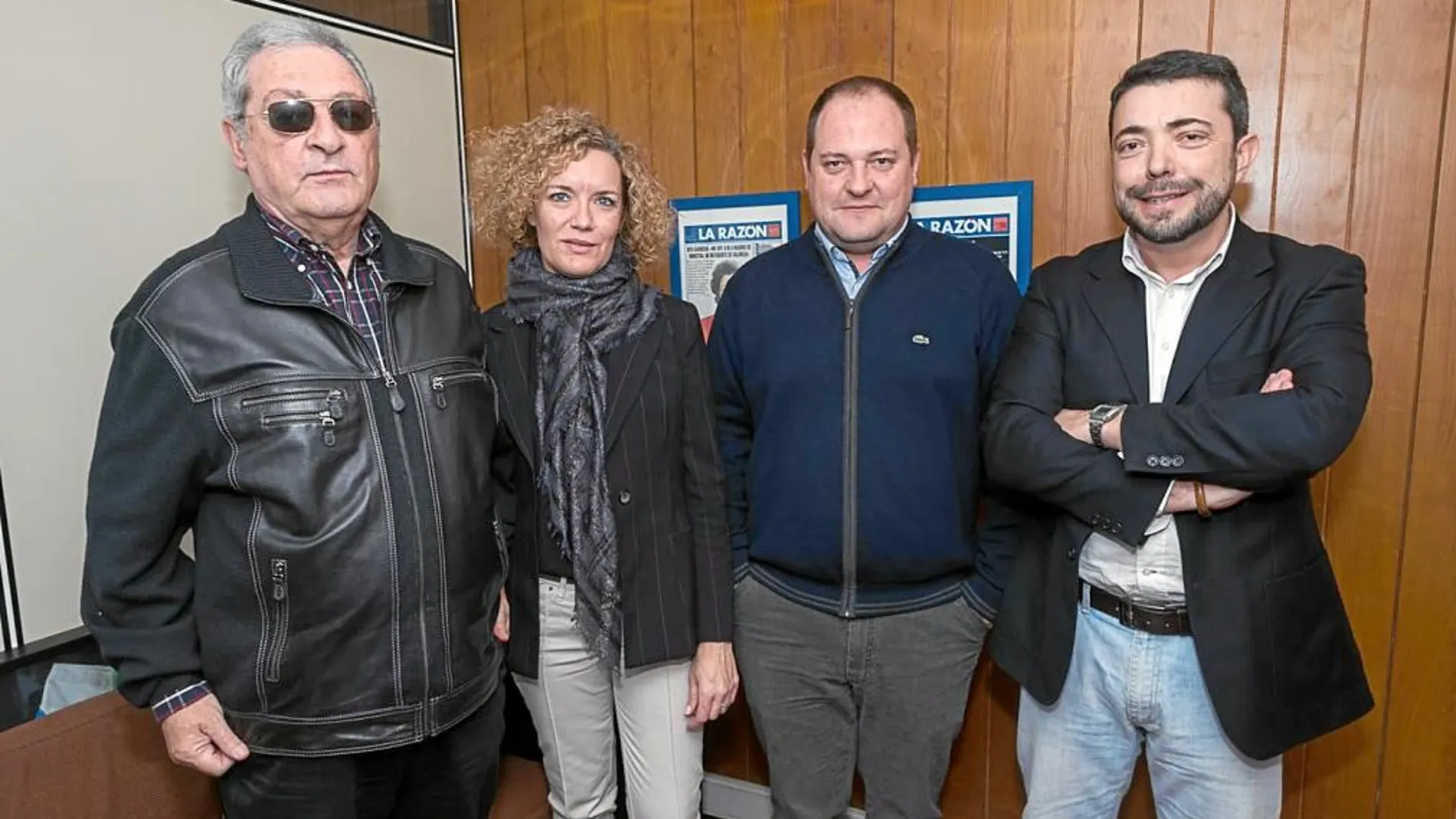 Antonio Vives, José Vives, Nieves Llorens y el redactor de LA RAZÓN, Toni Ramos