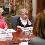 La ministra de Fomento, Ana Pastor, recibió ayer a Cristina Cifuentes y a la alcaldesa Manuela Carmena para retomar las negociaciones sobre la remodelación de Chamartín