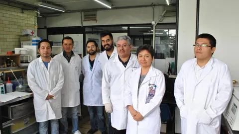 Grupo de investigadores del Instituto Politécnico Nacional (IPN) de México quienes encontraron propiedades contra el cáncer en la epicatequina, una molécula presente en el chocolate