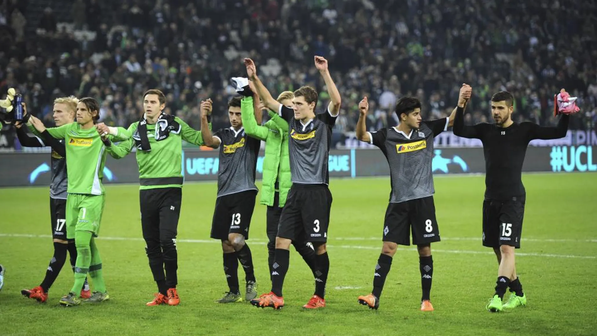 1-1. El Juventus empata ante el Gladbach con diez hombres