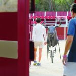 Prácticas de los alumnos de la escuela de tauromaquia Yiyo