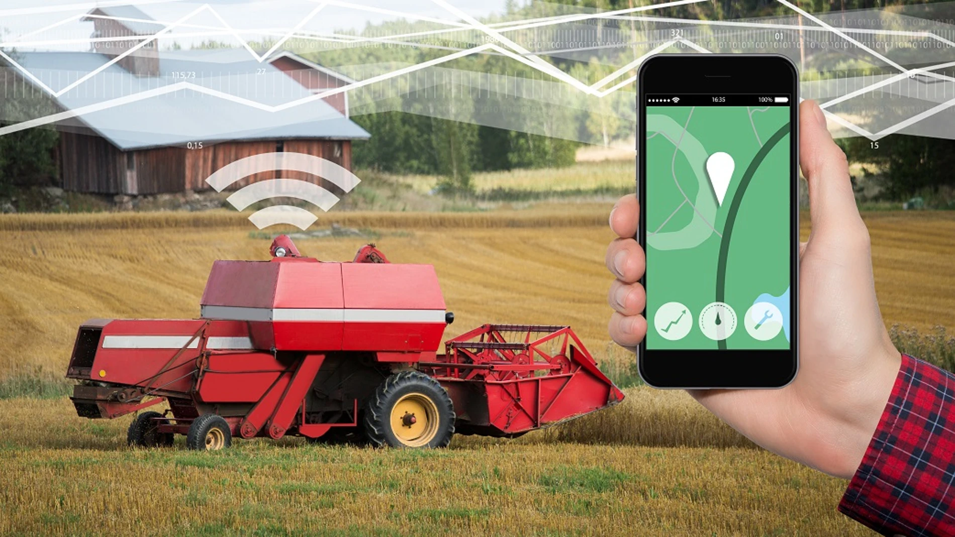 Uno de los ejemplos de tecnología aplicada a las labores agrícolas