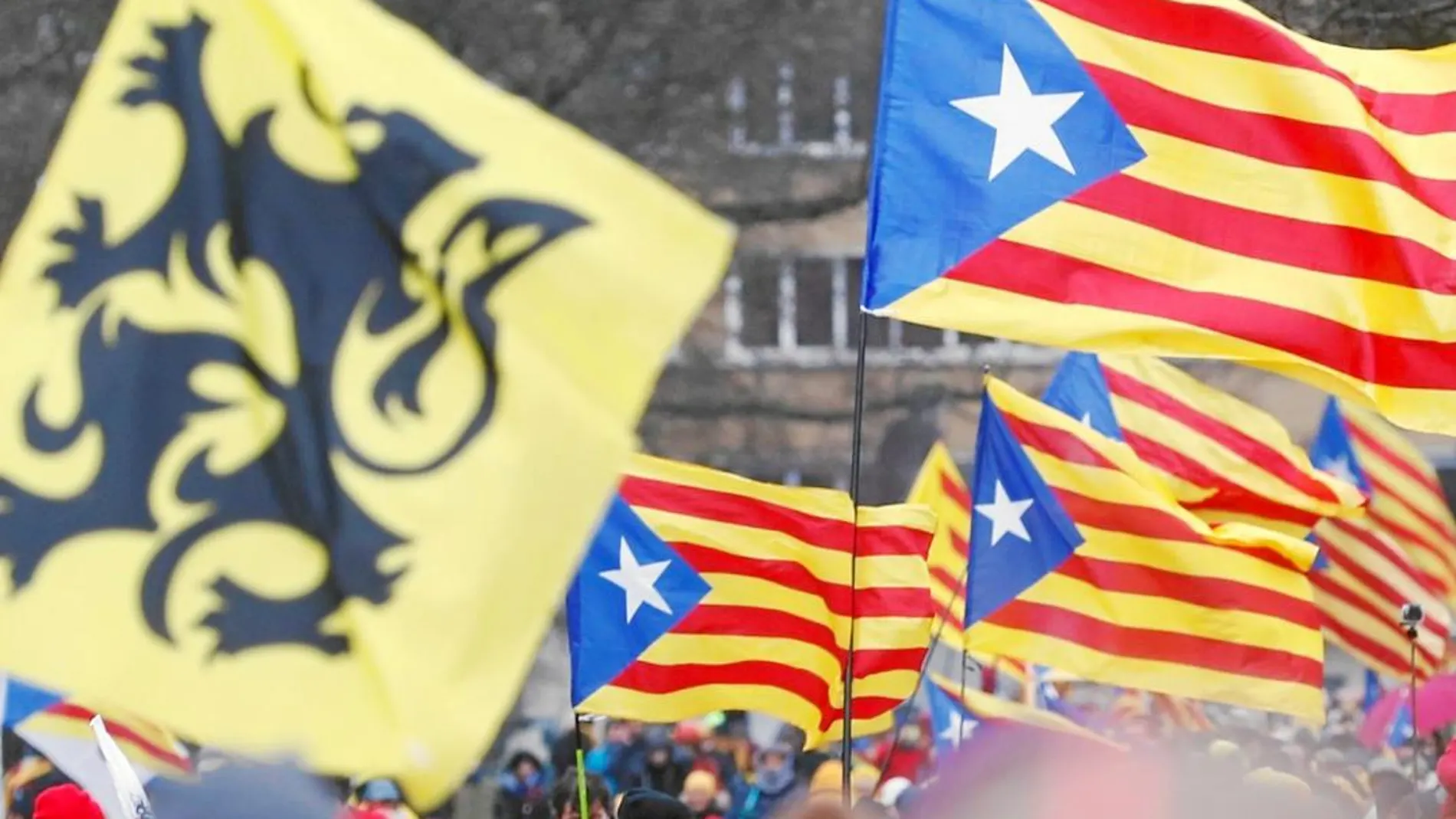Manifestación a favor del independentismo catalán