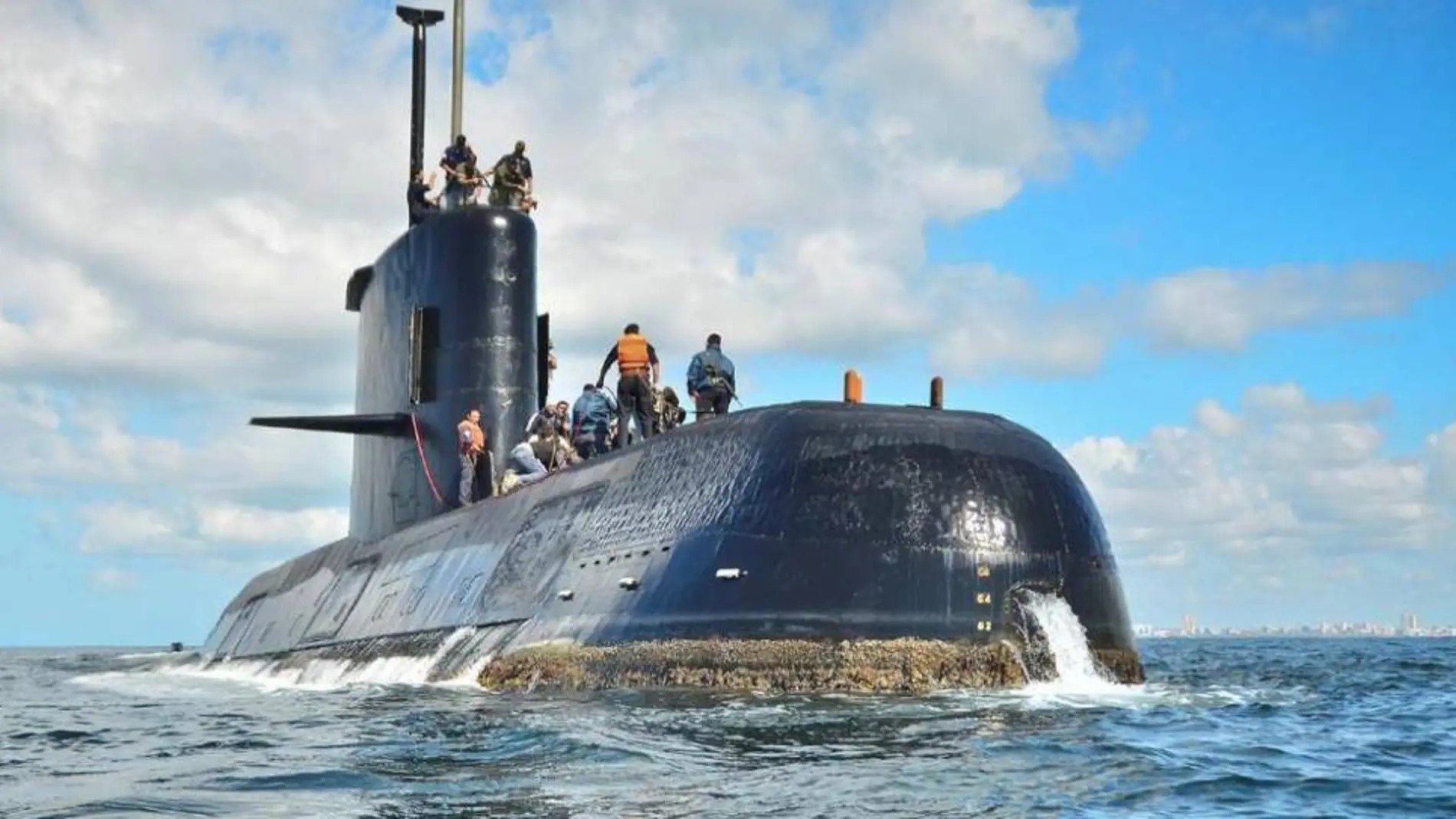 Fotografía sin fecha cedida por la Armada argentina que muestra el submarino desaparecido