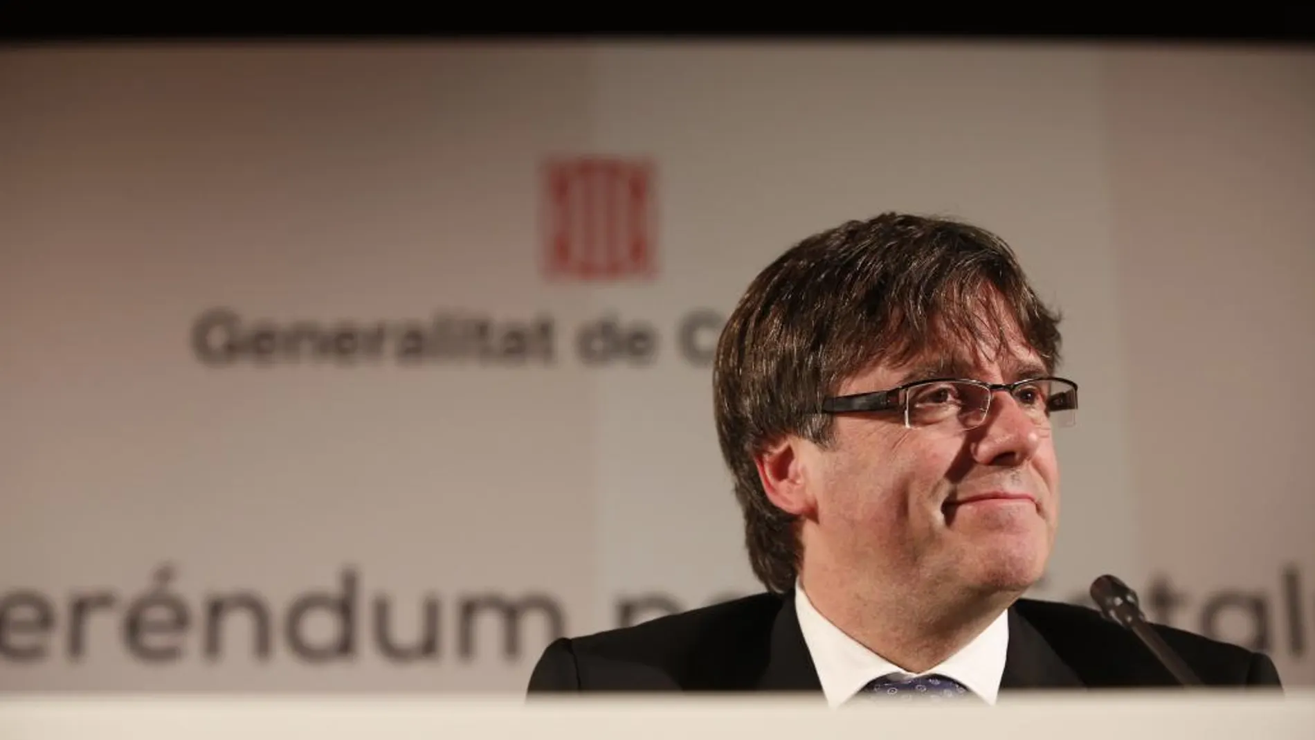 Carles Puigdemont en un evento en Madrid