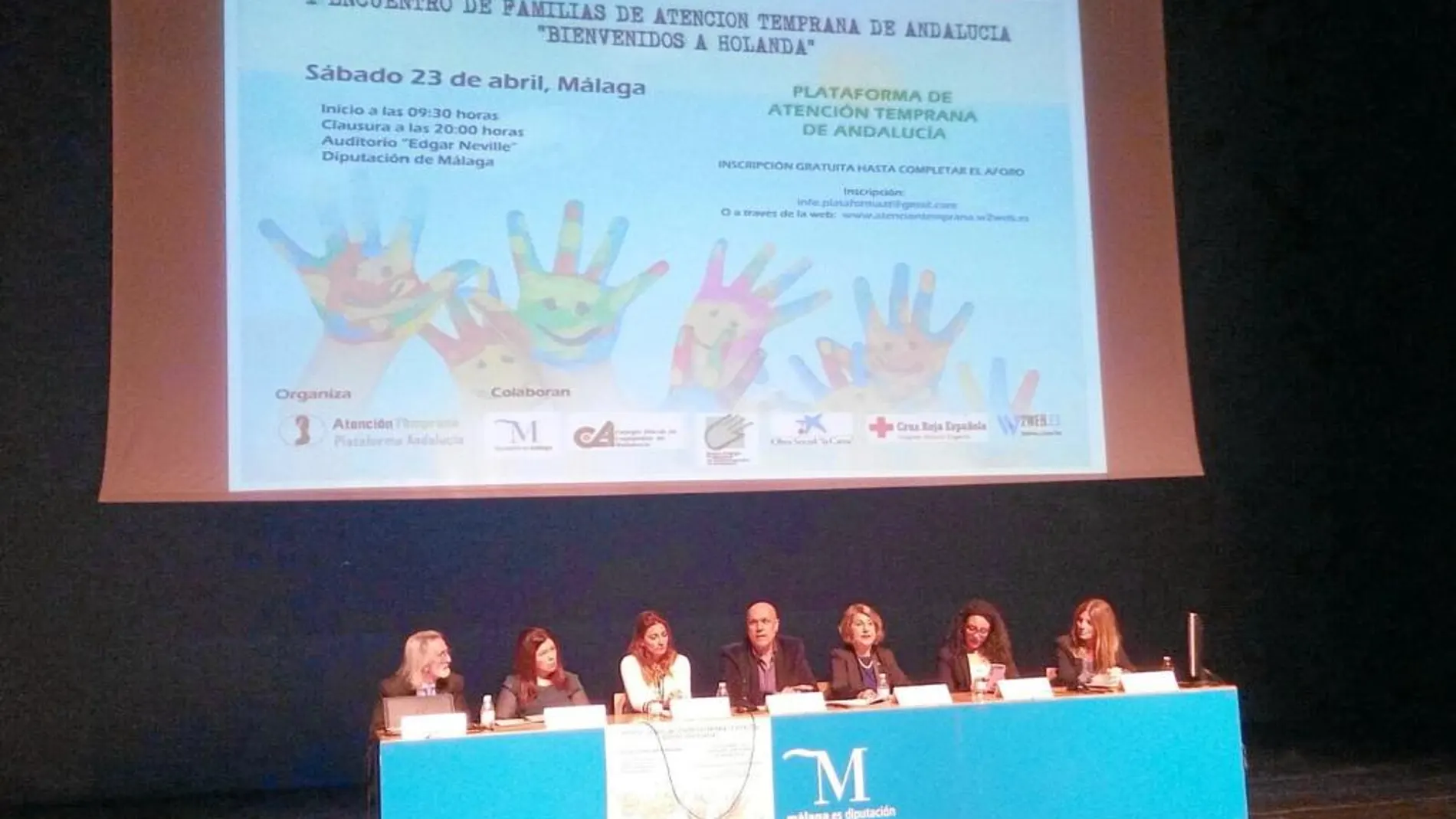 La Diputación de Málaga cedió el auditorio para la celebración del I Encuentro de Familias de Atención Temprana
