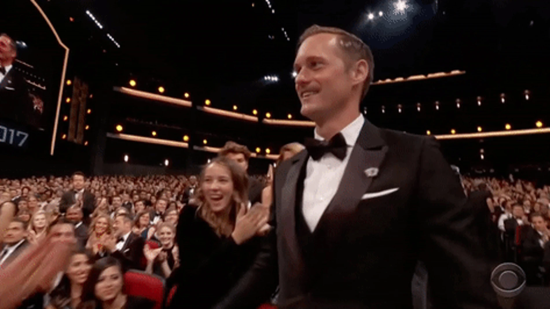 El beso de Nicole Kidman y Alexander Skarsgård, momentazo en los Emmy