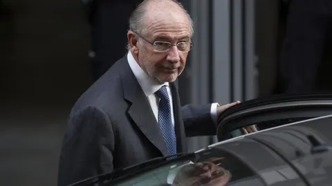 El exvicepresidente del Gobierno Rodrigo Rato a su salida de la Audiencia Nacional