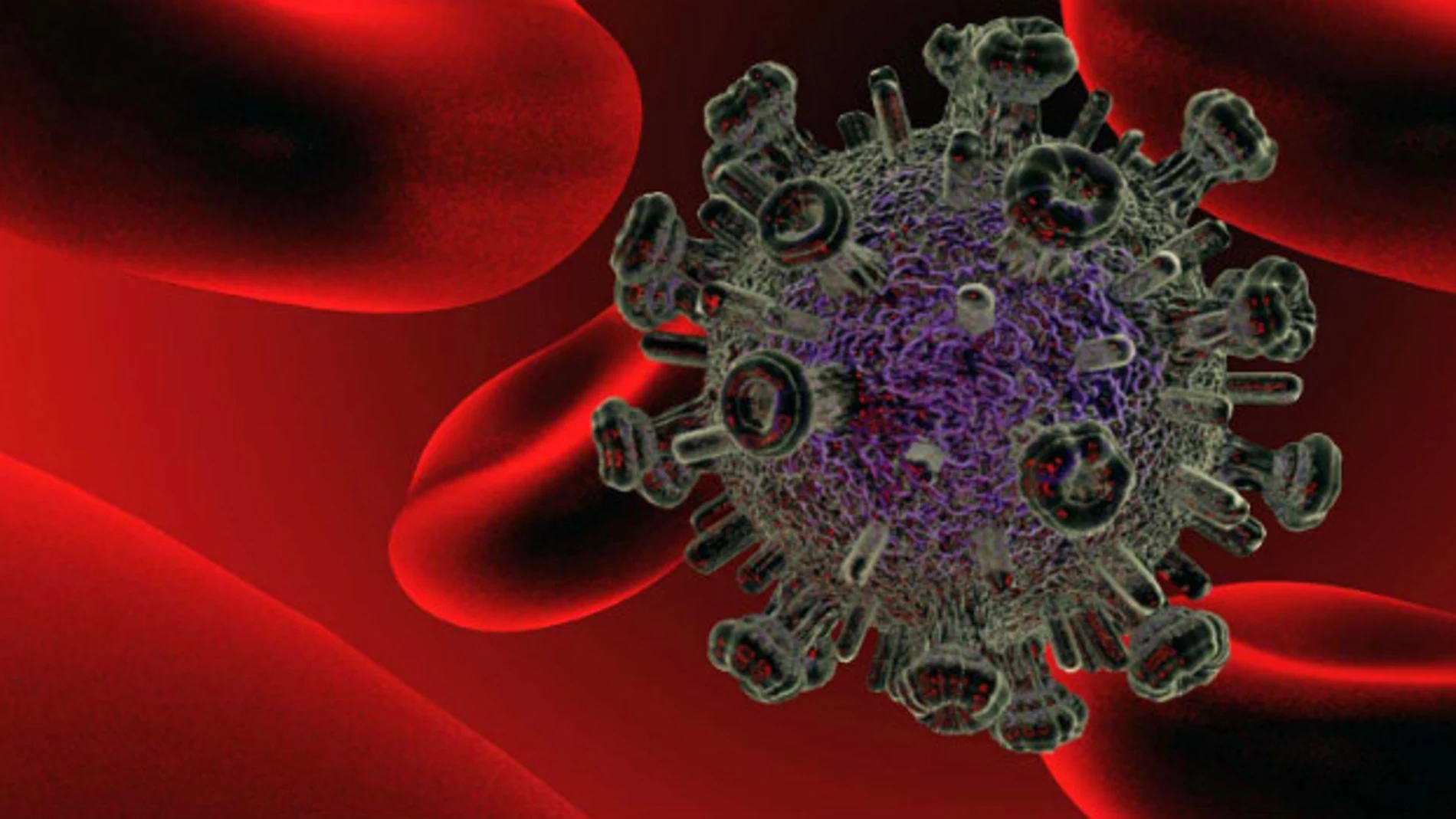 Imagen de una molécula portadora del VIH