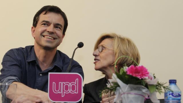 La fundadora de UPyD Rosa Díez y su exportavoz Andrés Herzog, en una foto de archivo