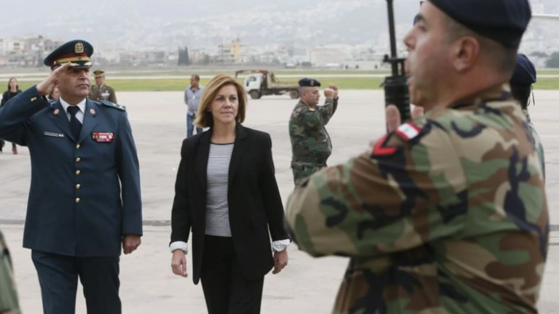 La ministra de Defensa aterriza en Líbano