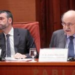 Los consellers Mas-Colell y Vila comparecían para explicar la privatización de ATLL cuando el TSJC anunciaba que anulaba la adjudicación de la compañía de aguas.