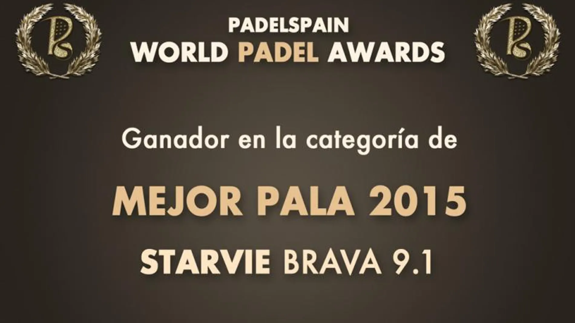 Ganadora Mejor Pala