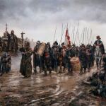 Imagen del cuadro “El milagro de Empel”, del pintor español Augusto Ferrer Dalmau