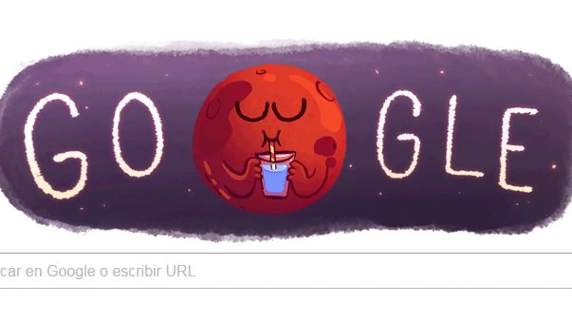 Google improvisa un doodle sobre Marte