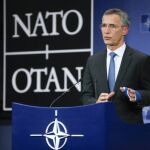 El secretario general de la OTAN, Jens Stoltenberg, interviene durante una rueda de prensa