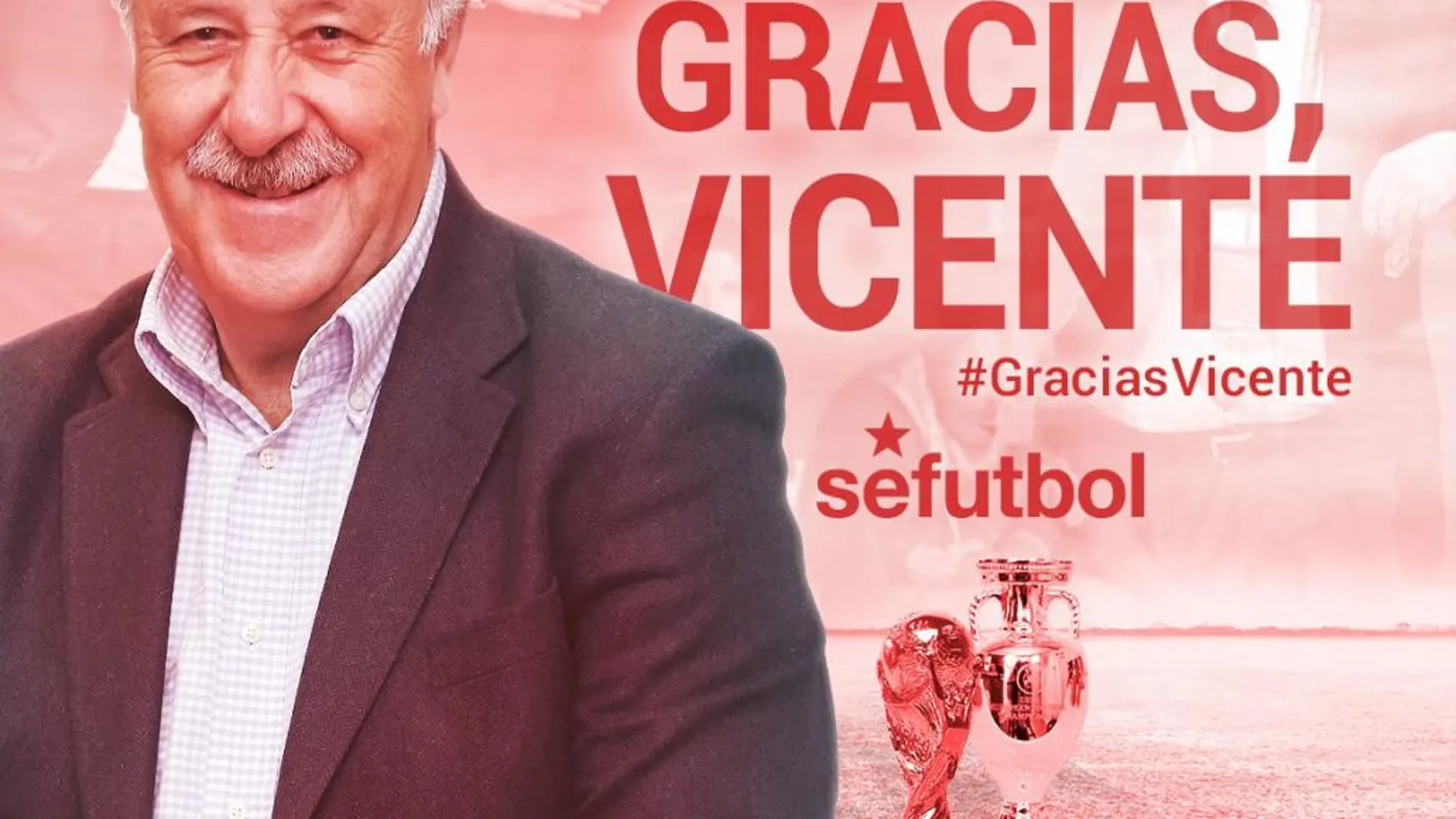 Rajoy y los internacionales de España muestran su agradecimiento a Del Bosque en las redes