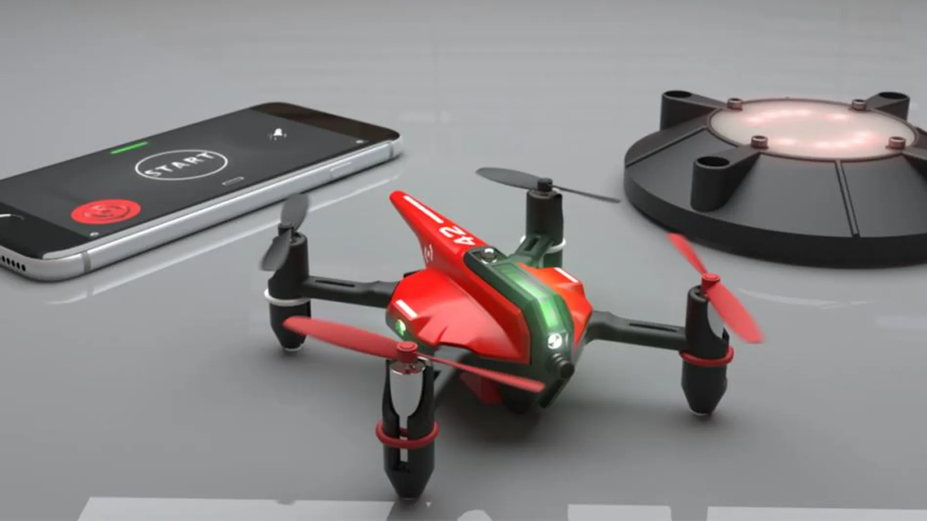 Una de las apuestas más llamativas, la de aplicar los drones a los videojuegos, como hace la empresa Drone n Base