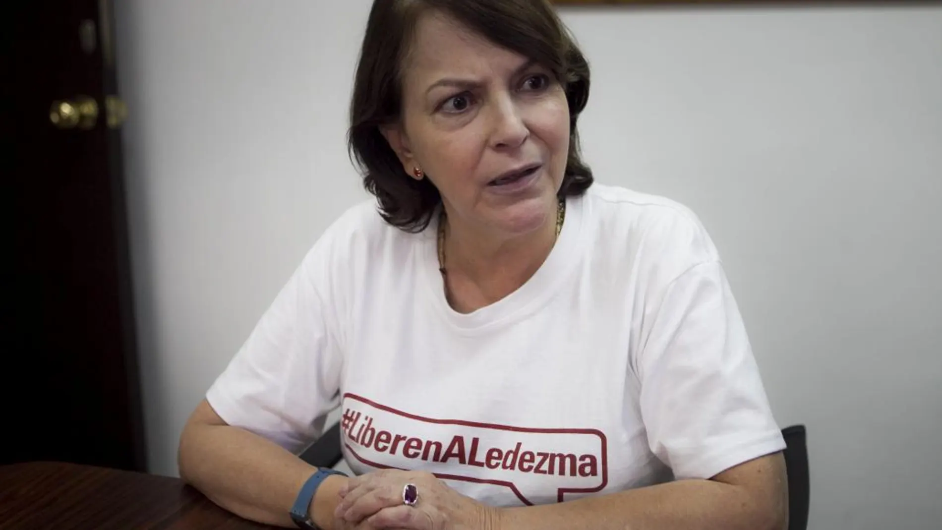 Mitzy Capriles, esposa del alcalde metropolitano de Caracas, Antonio Ledezma, encarcelado desde hace dos años