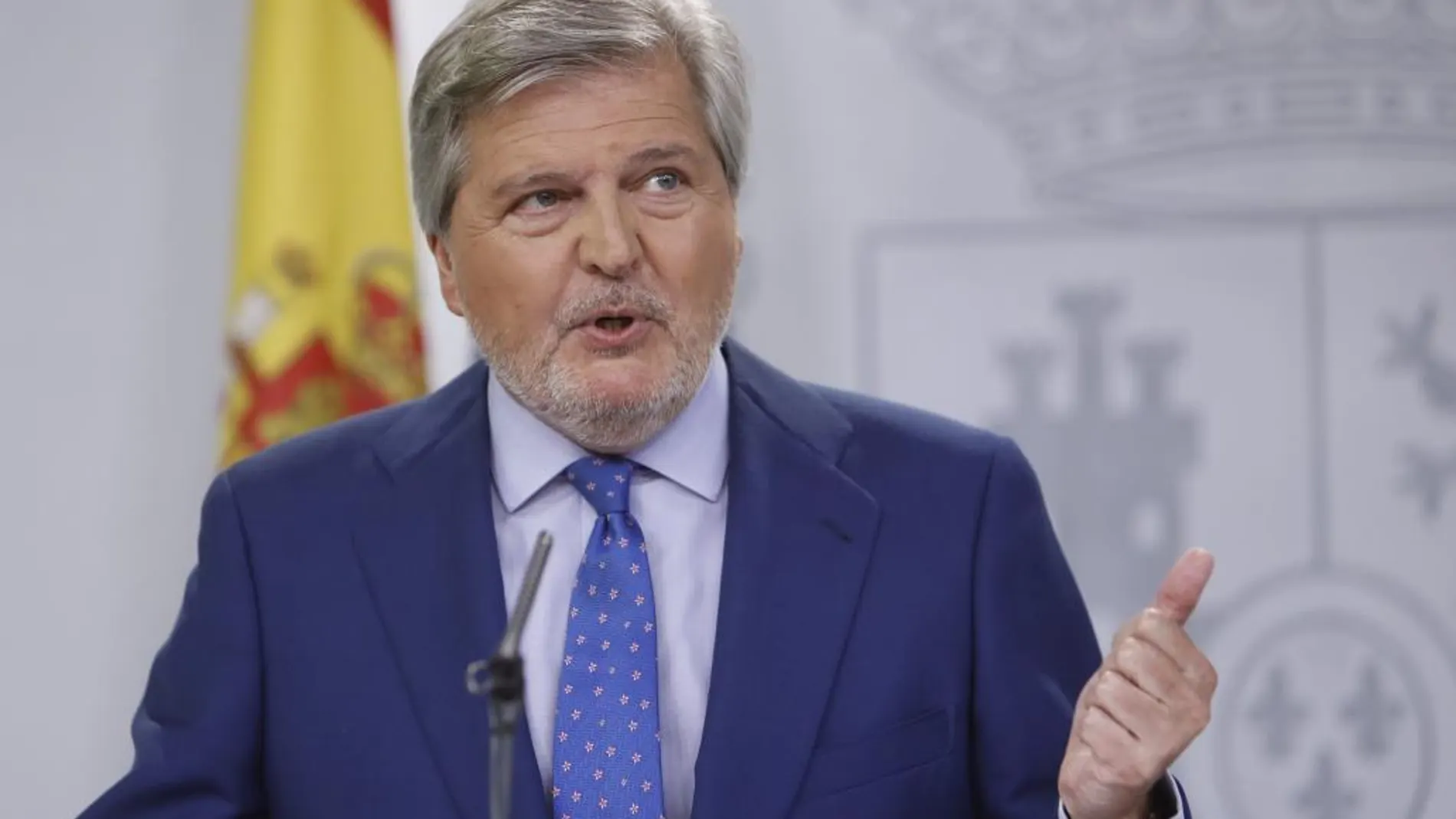 El portavoz del Gobierno y ministro de Educación, Cultura y Deporte, Íñigo Méndez de Vigo