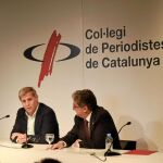 Alberto Fernández, ayer, junto al delegado del Gobierno Enric Millo