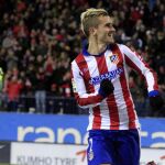 Antoine Griezmann celebra un gol en un partido de Liga contra el Rayo Vallecano
