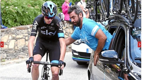 Una resonancia magnética detectó la fractura en el pie derecho de Chris Froome