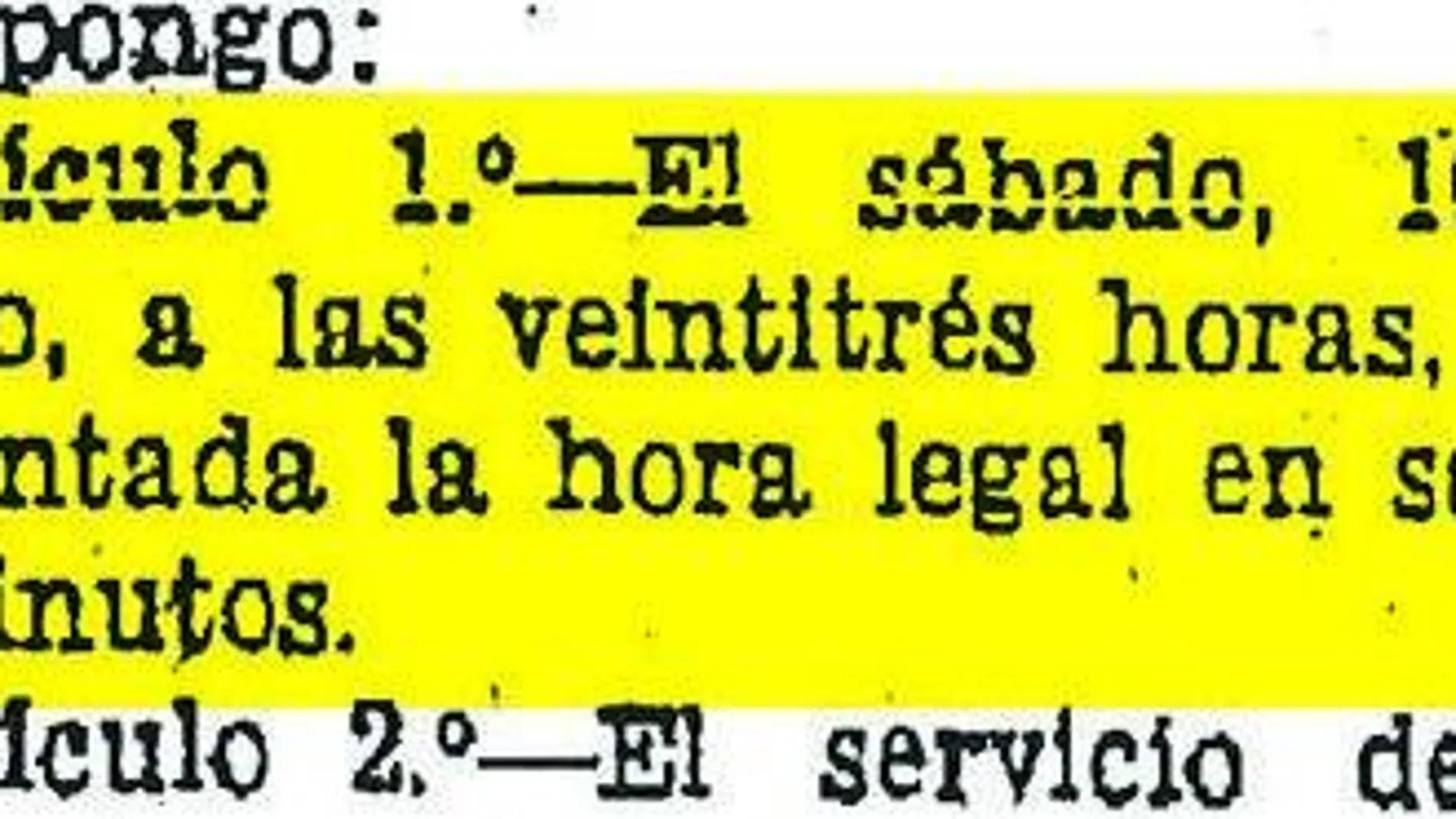 El decreto que nos adelantó la hora