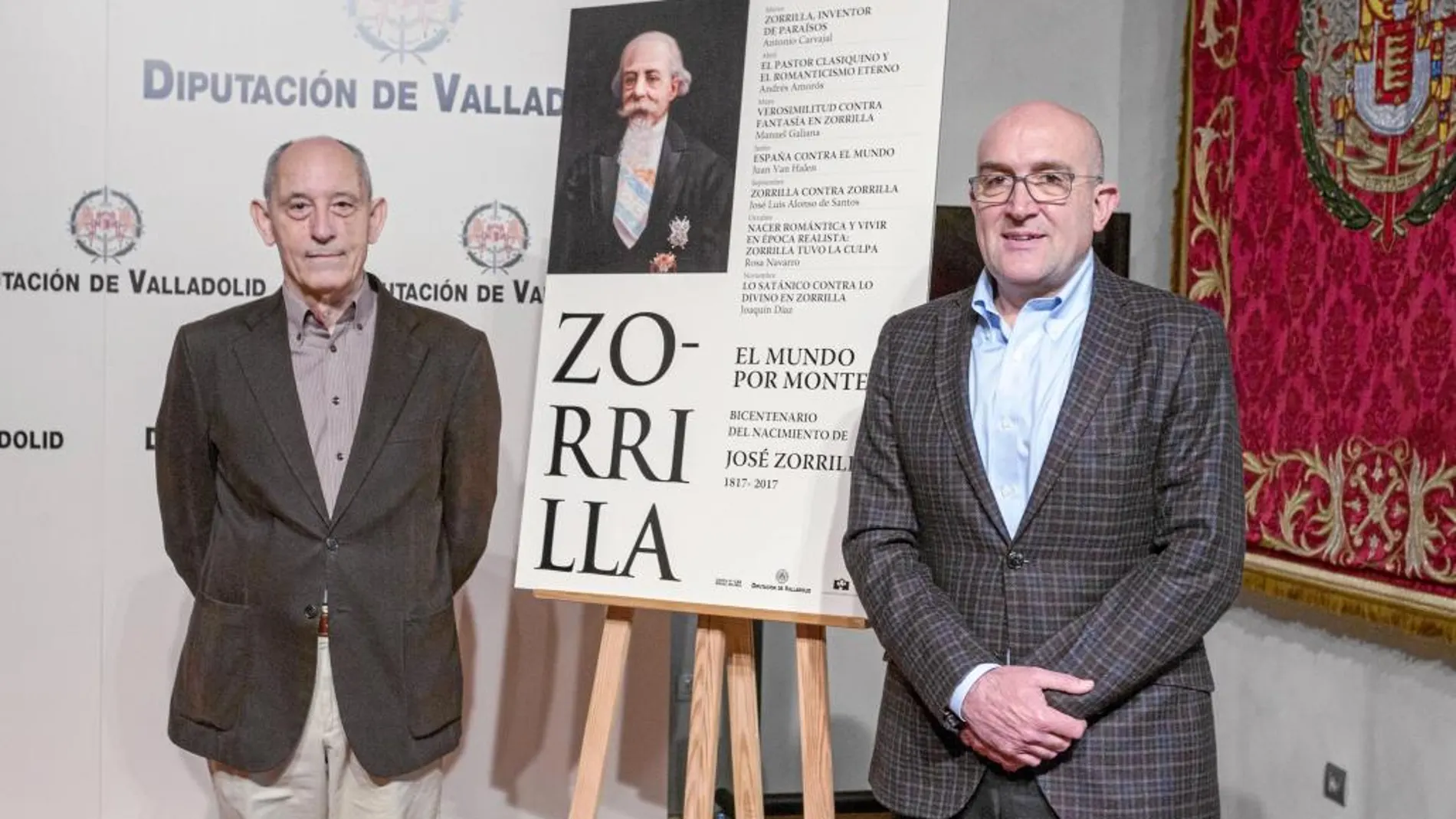 Antonio Piedra y Jesús Julio Carnero presentan el ciclo dedicado a Zorrilla en el año de su bicentenario