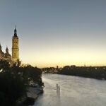 El río Ebro, a su paso por Zaragoza