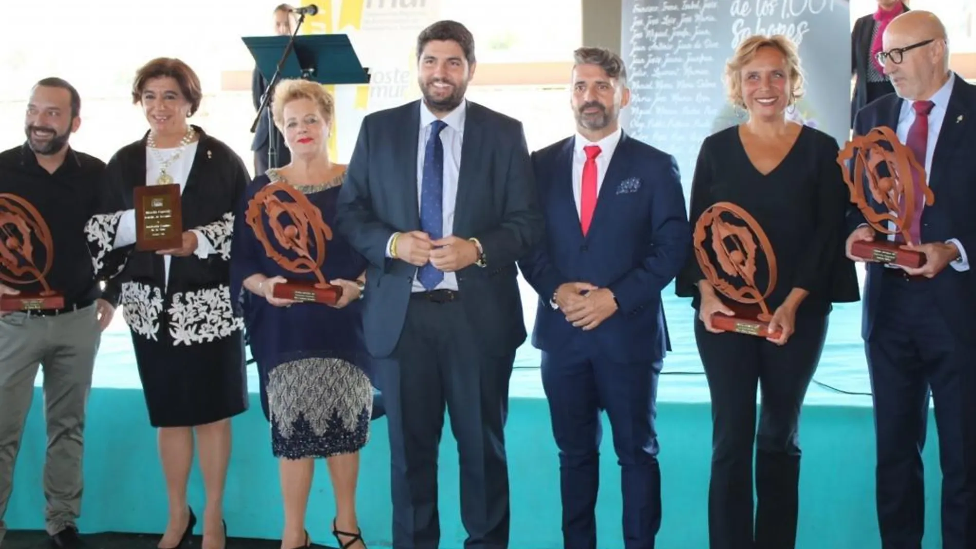 El presidente de la Comunidad, Fernando López Miras, ayer en la entrega de Premios de la Hostelería y Turismo