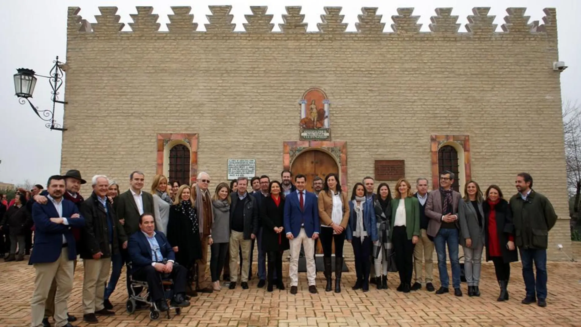 El grupo parlamentario del PP-A se reunió ayer en la Casa de Blas Infante