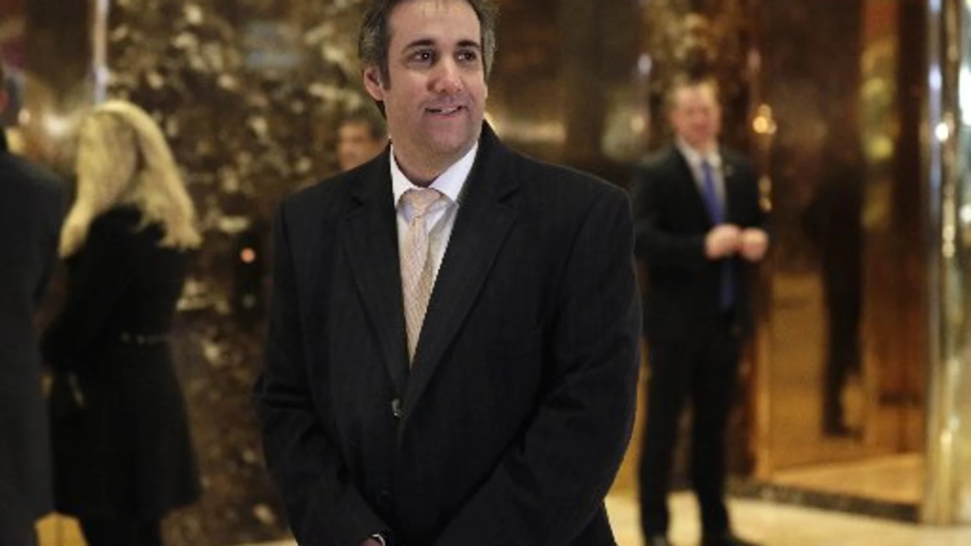 Michael Cohen en la Torre Trump de Nueva York