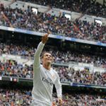 Cristiano Ronaldo celebra un gol marcado ante el valencia