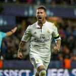 Sergio Ramos durante un partido con el Real Madrid