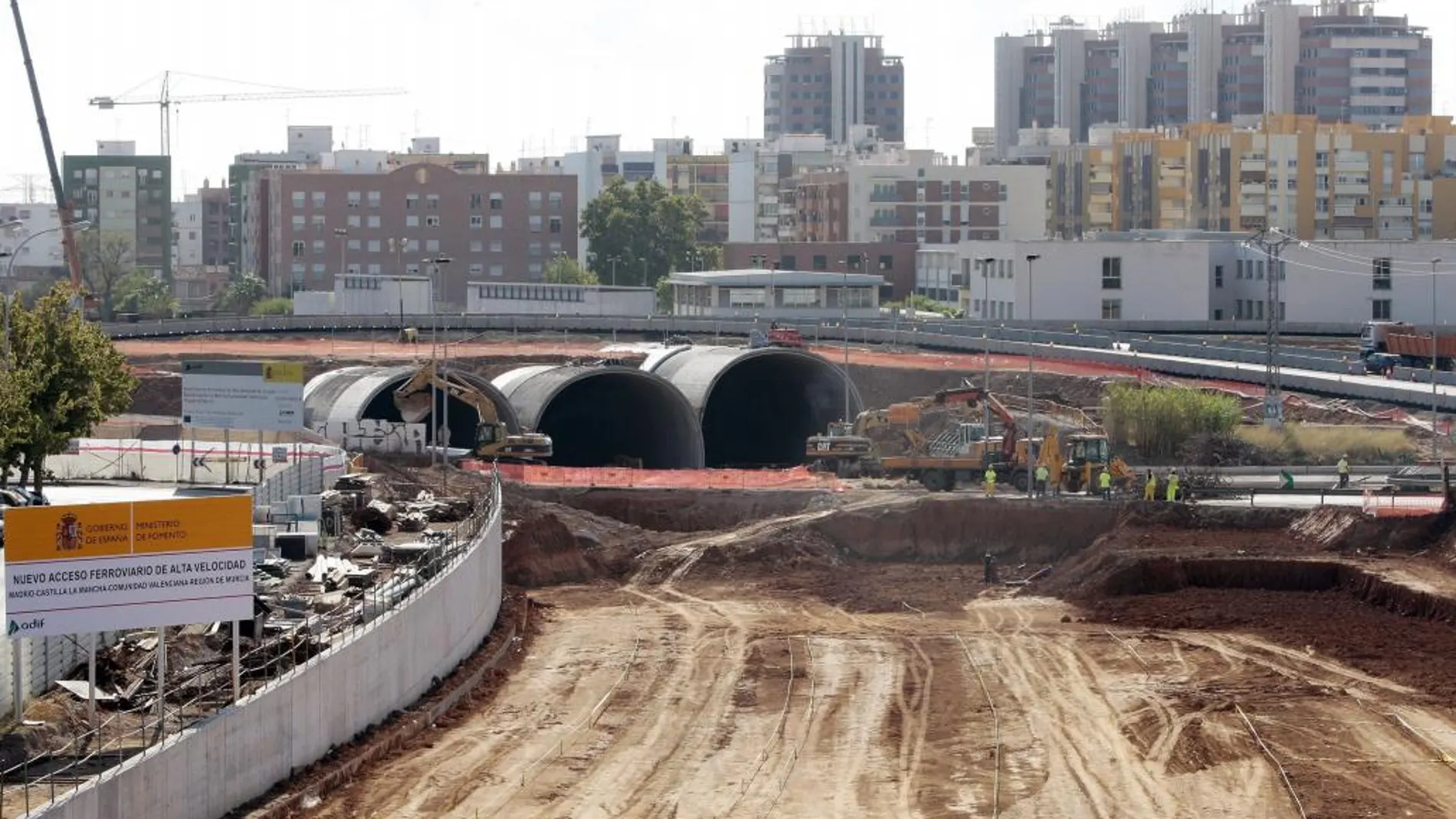 Obras del AVE en Valencia (imagen de archivo?