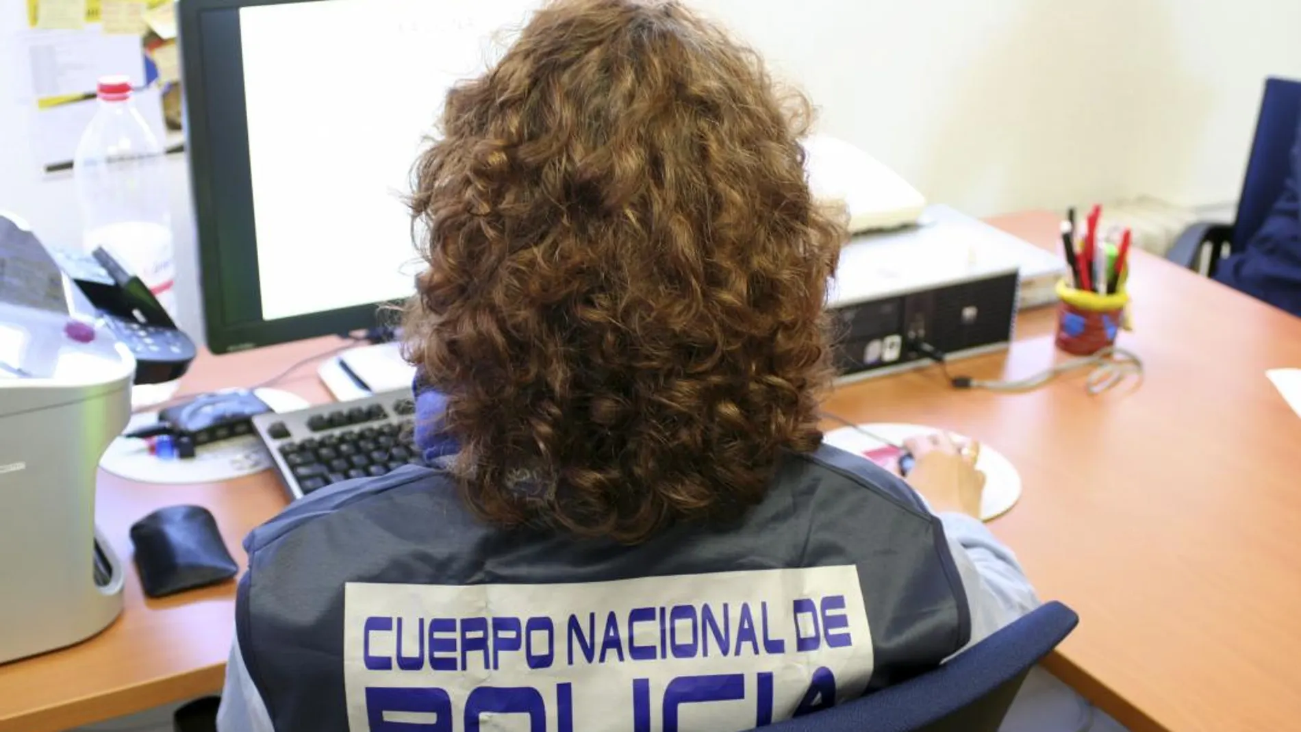 Uno de los miembros de la Brigada de Investigación Tecnológica de la Policía Nacional (BIT