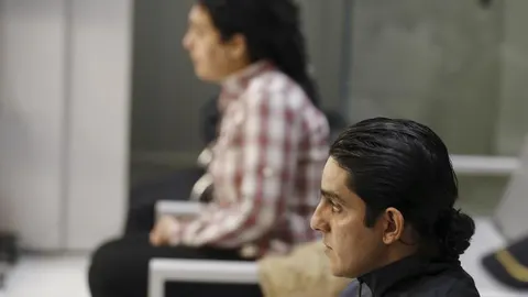 Choukri El Hadouchi , de 30 años, y Sara Vallejo Zeroual, de 23, durante el juicio