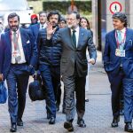 Mariano Rajoy durante la rueda de prensa en Bruselas/ Reuters