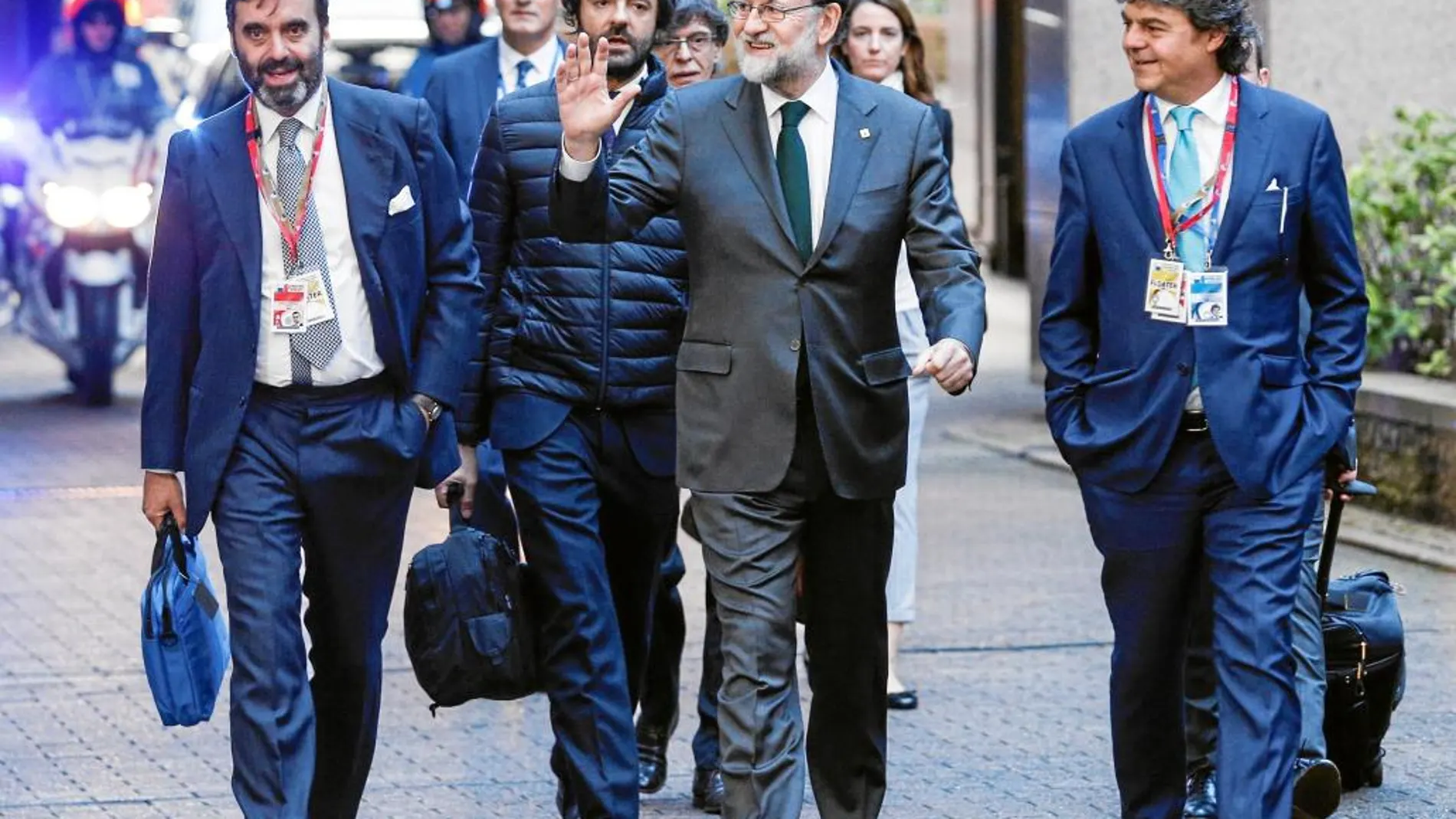 Mariano Rajoy durante la rueda de prensa en Bruselas/ Reuters