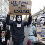 Incidentes en las manifestaciones contra la reforma laboral en Francia