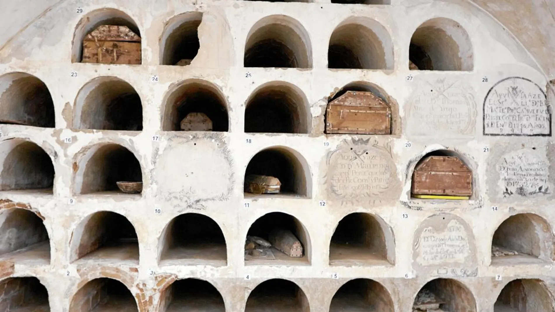 Imagen de la cripta del convento de las Trinitarias donde fueron hallados el año pasado los restos de Cervantes