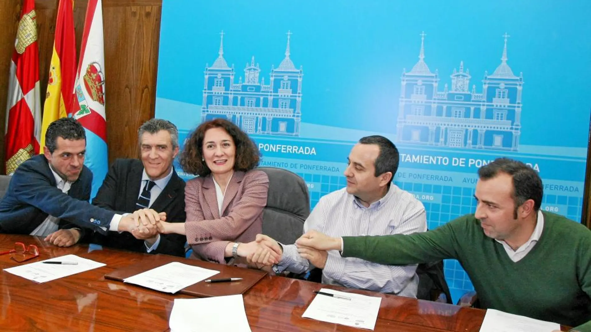 Javier Morán, Javier Cepedano, Gloria F. Merayo, Ursicinio Sánchez y Omar Rodríguez
