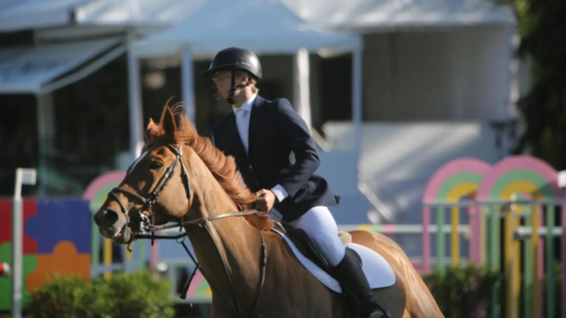 Luis Martínez de Irujo, durante su concurso en el CSI de Madrid